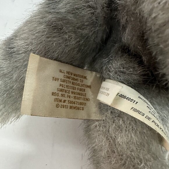 Nat and Jules Wolf Plush Stuffed Toy Wolf Small Animal Demdaco realistic - Picture 8 of 9